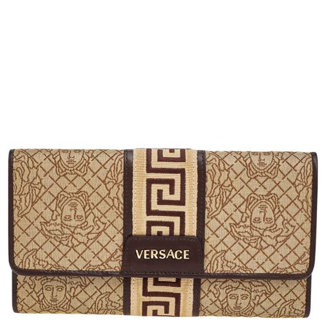 versace medusa continental wallet|VERSACE Continental leather wallet .